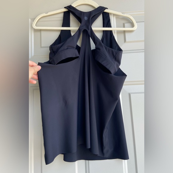 Athleta 2-IN-1 Ultimate Support Top Black size M - Picture 8 of 9